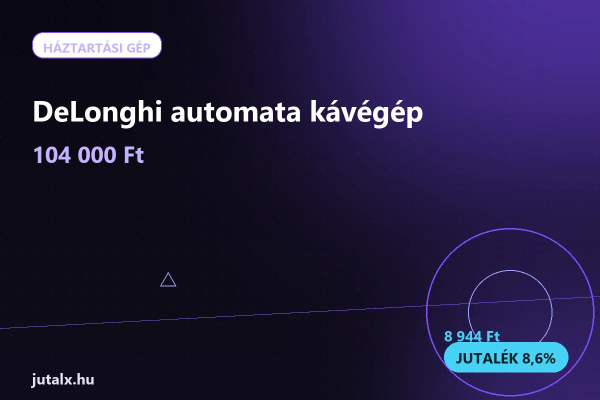 DeLonghi automata kávégép — Háztartási gép ajánlat jutalékkal