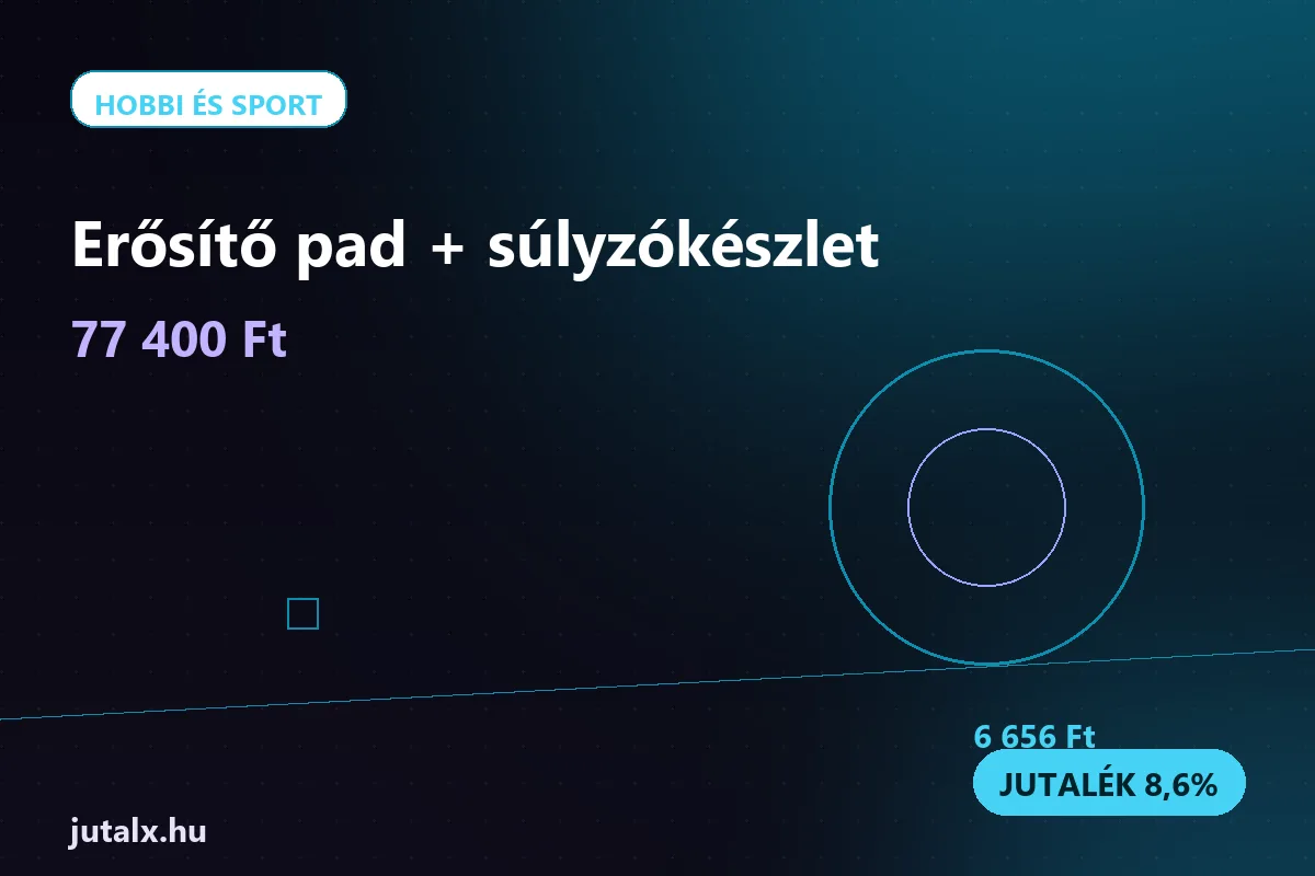 Erősítő pad + súlyzókészlet — Hobbi és sport ajánlat jutalékkal