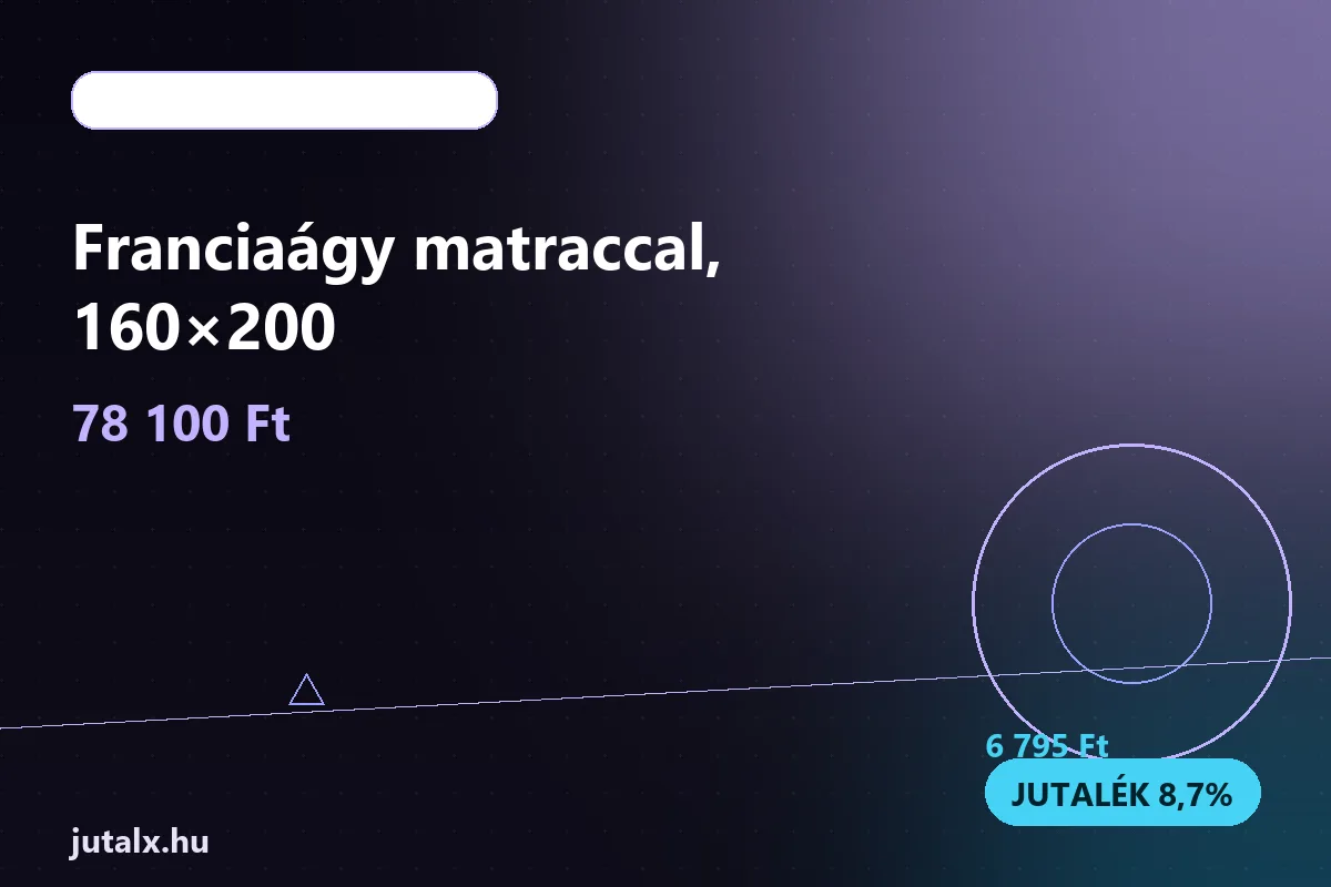 Franciaágy matraccal, 160×200 — Bútor és lakberendezés ajánlat jutalékkal