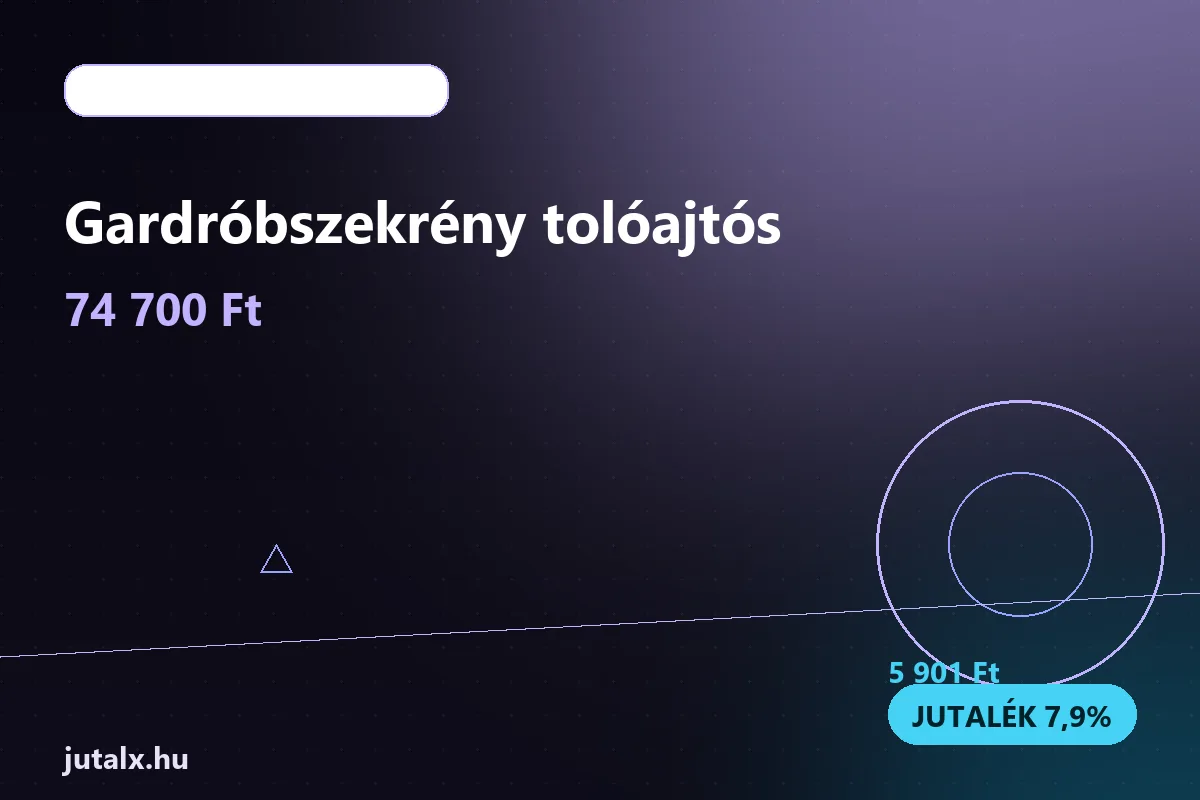 Gardróbszekrény tolóajtós — Bútor és lakberendezés ajánlat jutalékkal