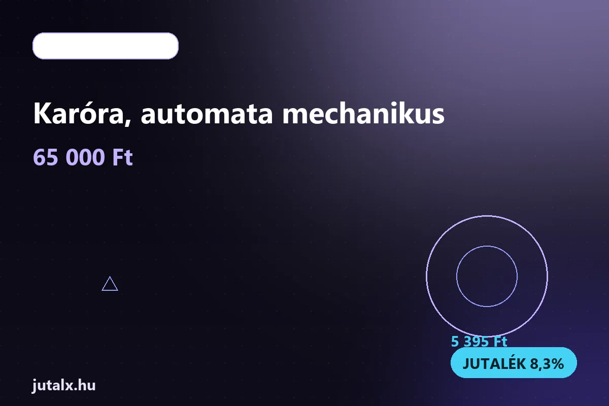 Karóra, automata mechanikus — Ruházat és divat ajánlat jutalékkal