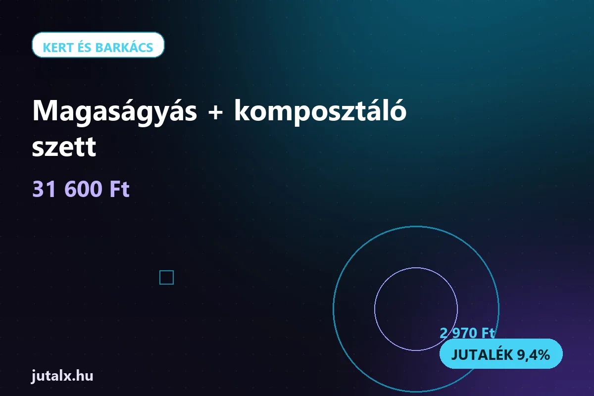 Magaságyás + komposztáló szett — Kert és barkács ajánlat jutalékkal