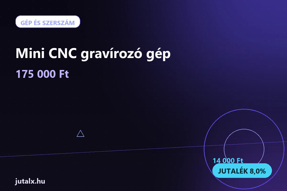 Mini CNC gravírozó gép — Gép és szerszám ajánlat jutalékkal