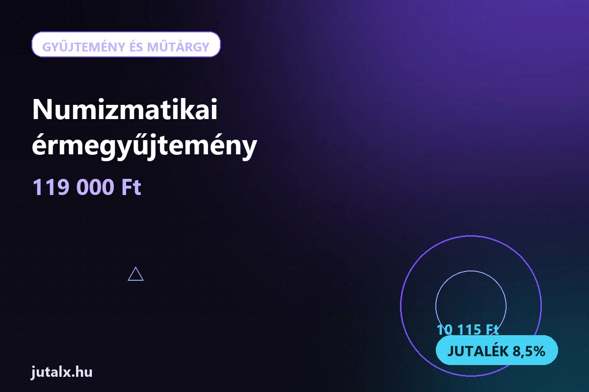 Numizmatikai érmegyűjtemény — Gyűjtemény és műtárgy ajánlat jutalékkal