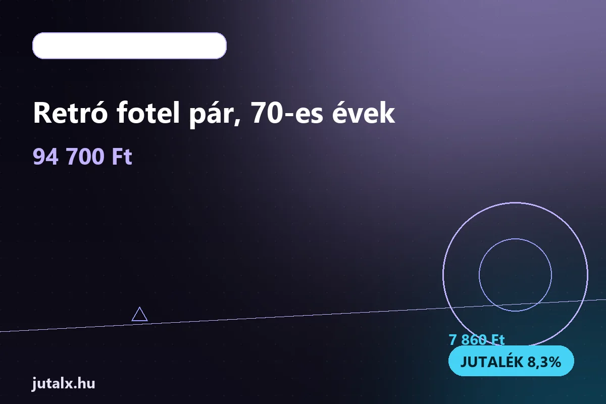 Retró fotel pár, 70-es évek — Bútor és lakberendezés ajánlat jutalékkal