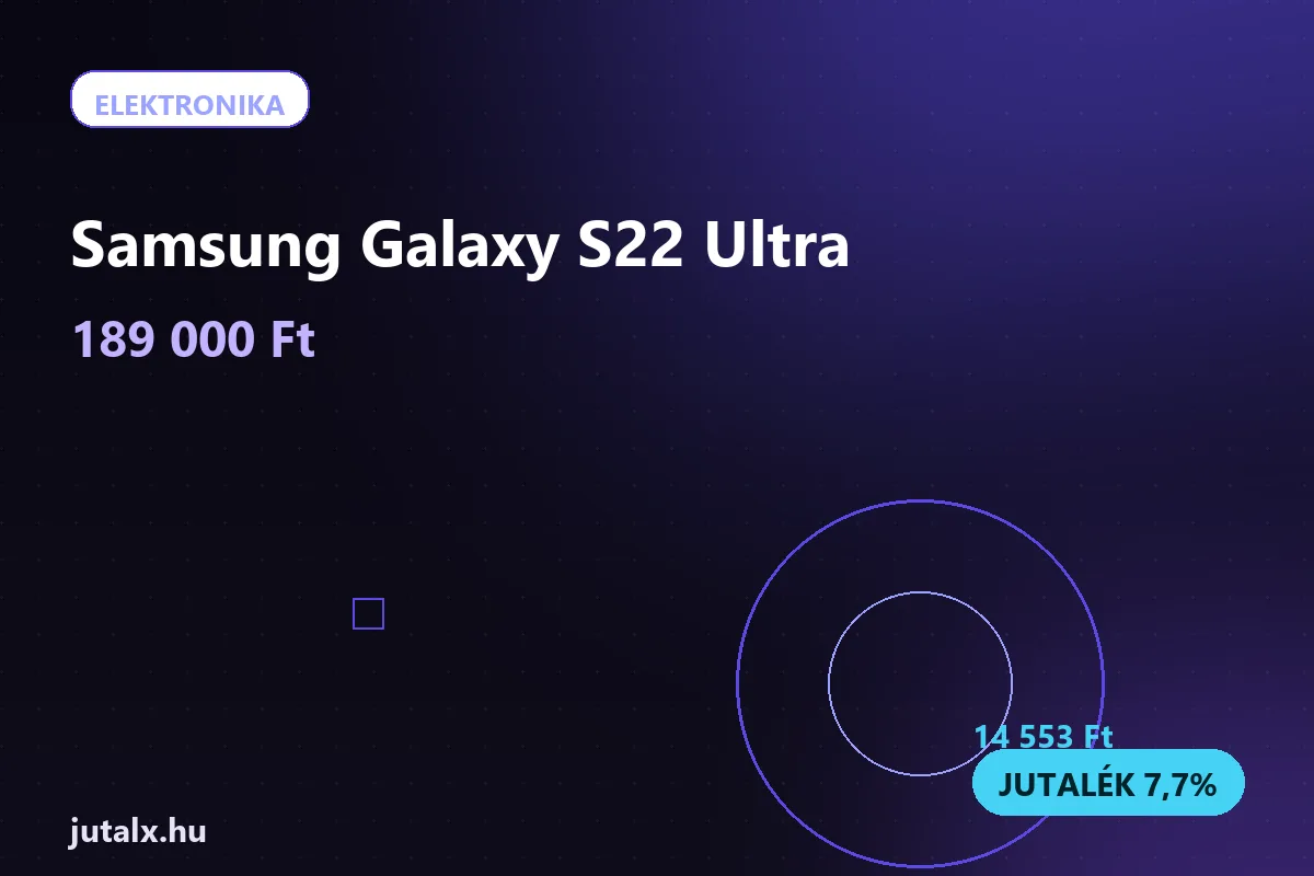 Samsung Galaxy S22 Ultra — Elektronika ajánlat jutalékkal
