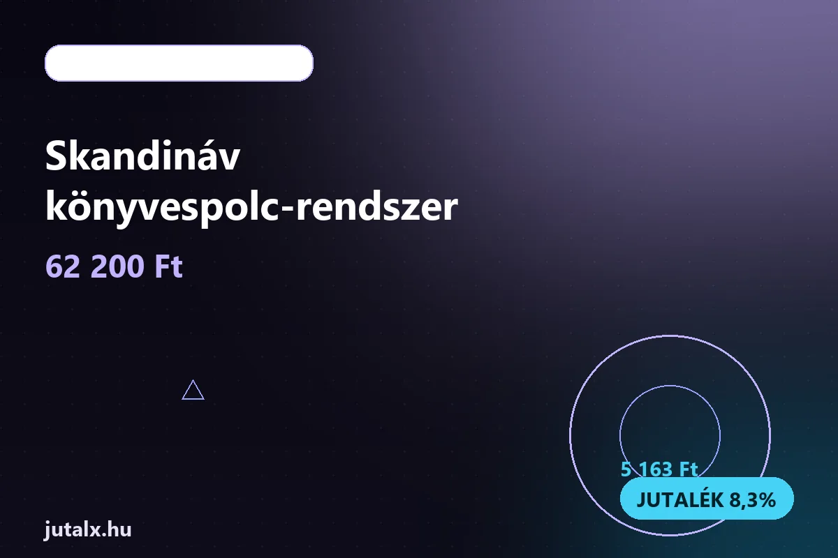 Skandináv könyvespolc-rendszer — Bútor és lakberendezés ajánlat jutalékkal