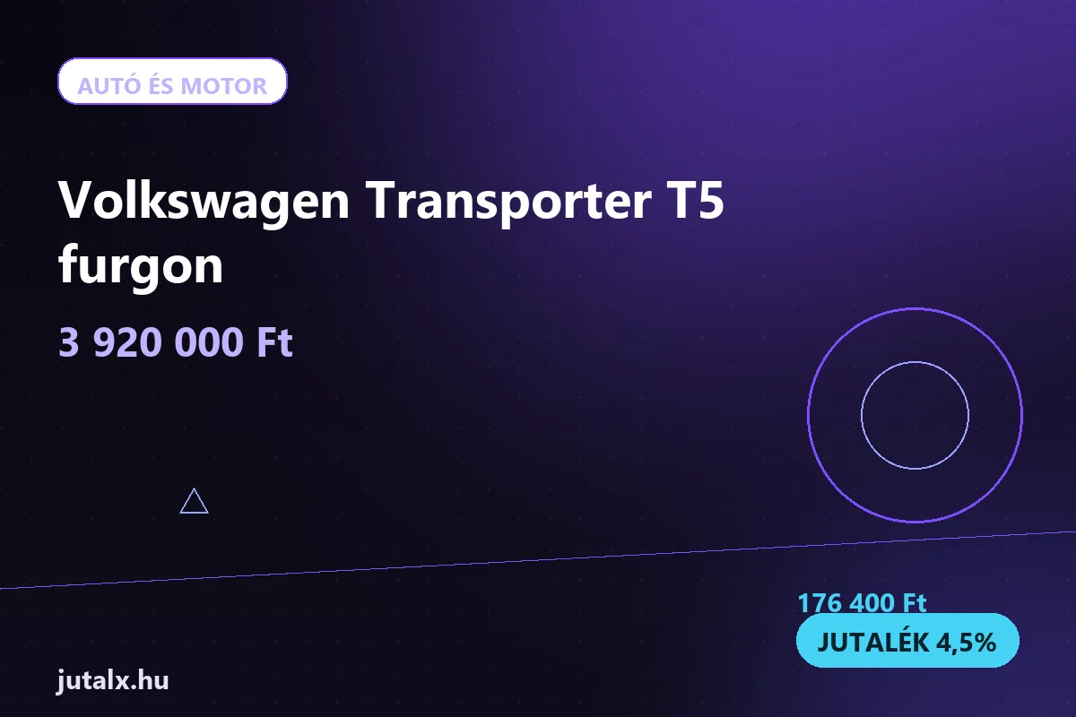 Volkswagen Transporter T5 furgon — Autó és motor ajánlat jutalékkal